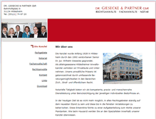 Tablet Screenshot of dr-giesecke-partner.de